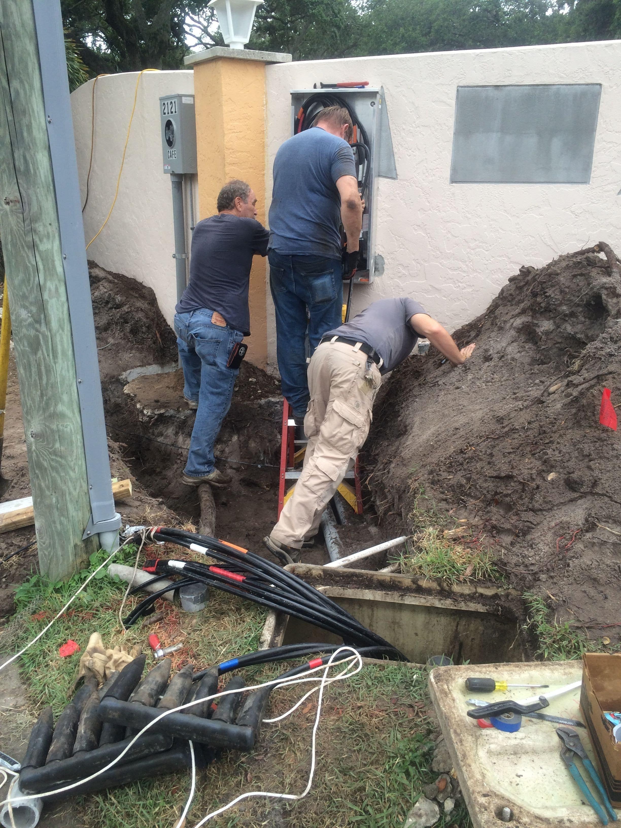 Electricians Wiring for Electricity